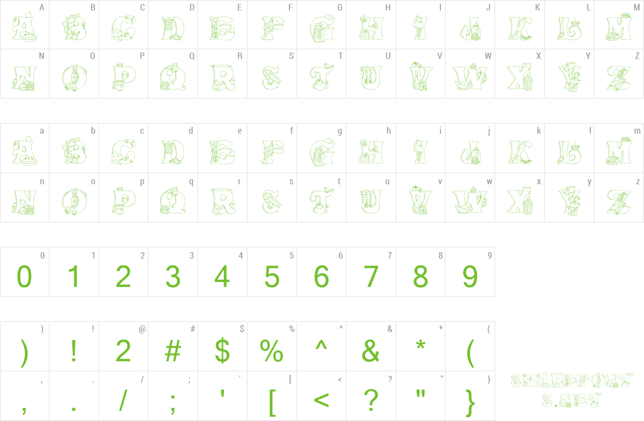 Font Kitchen Kapers II preview